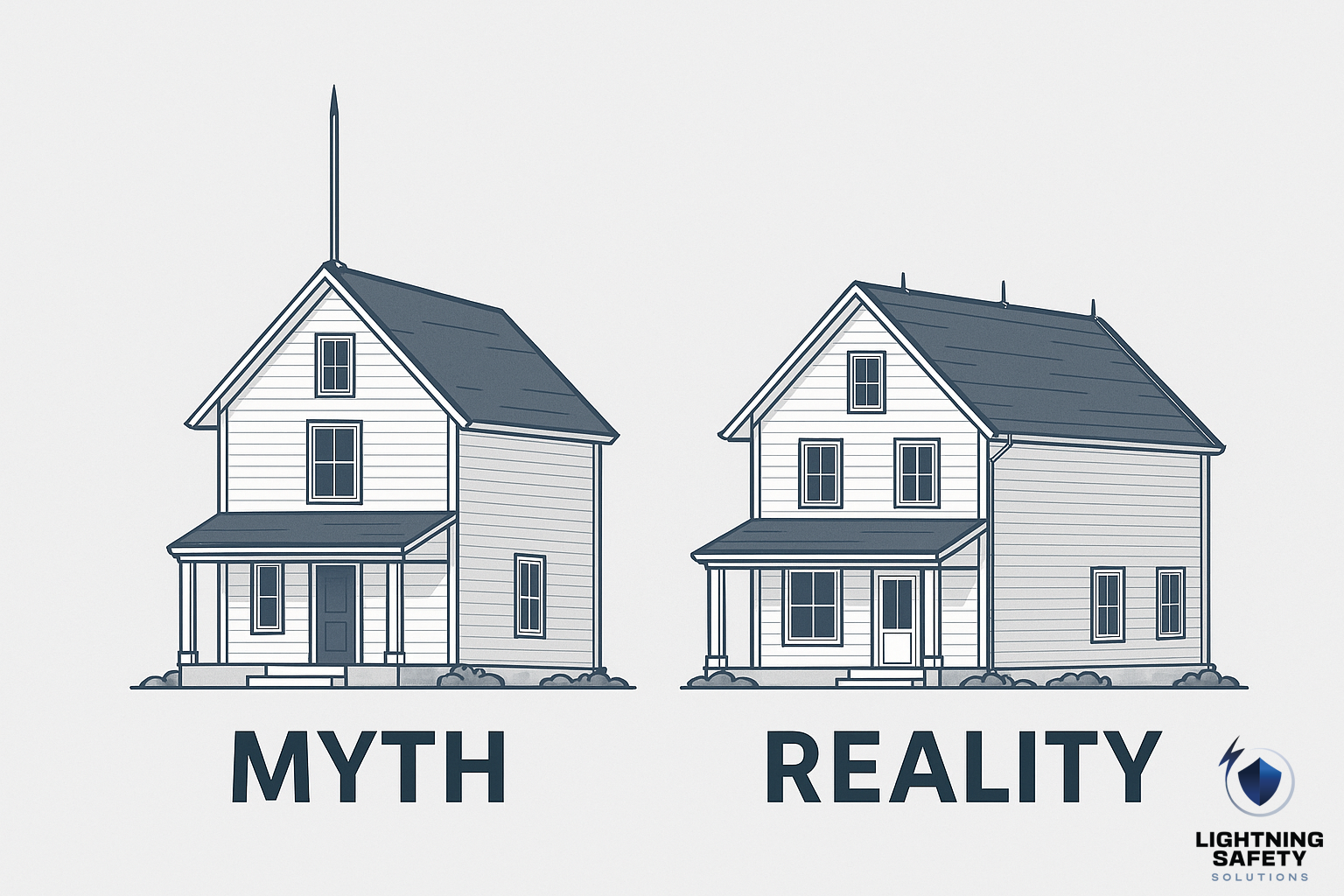 Comparing lightning protection myths vs. modern code-compliant systems