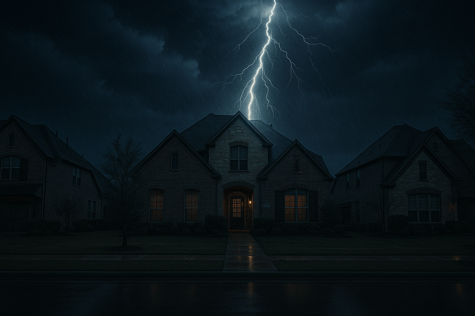 lightning strikes home