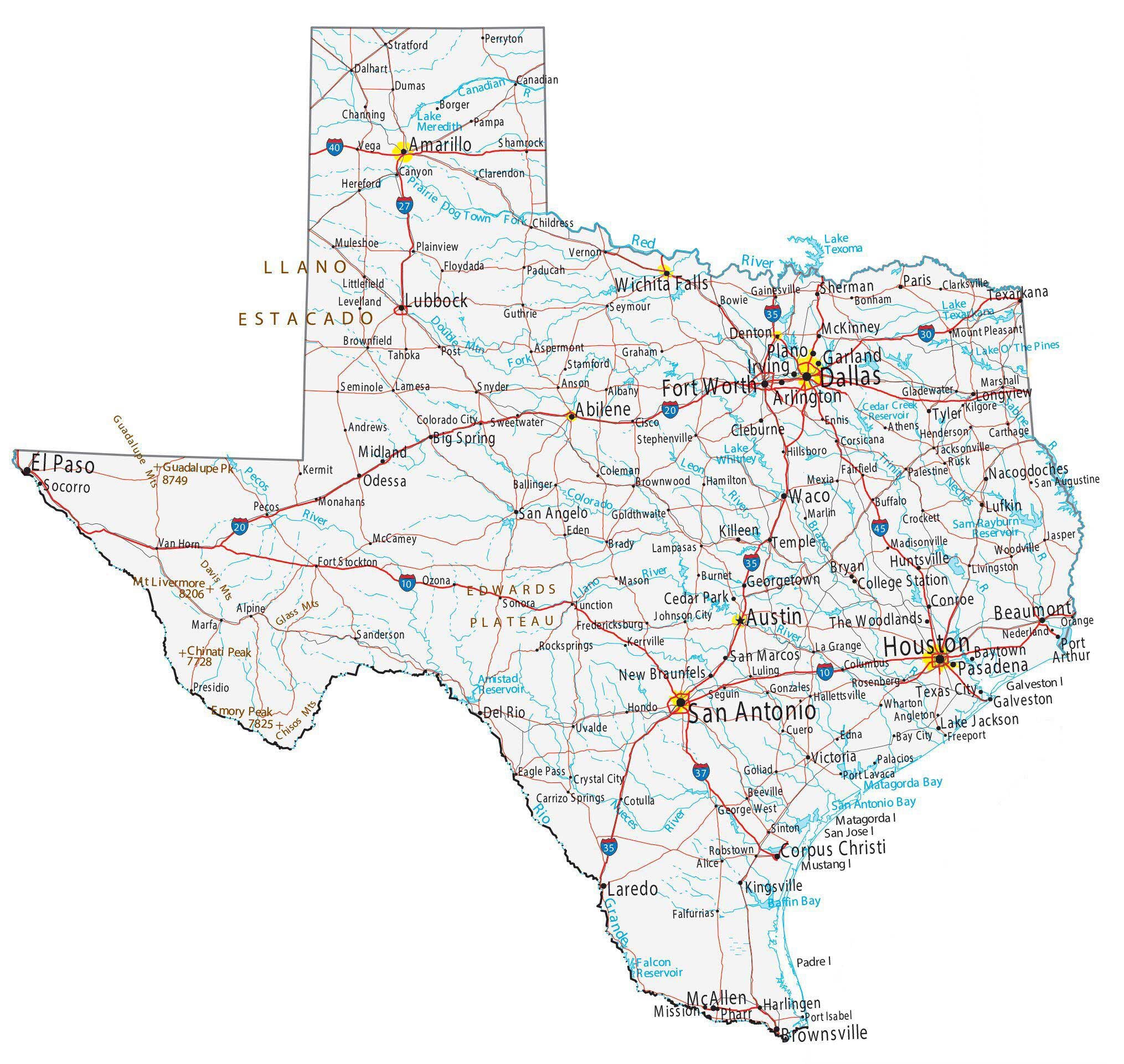 Texas state map showing Lightning Safety Solutions serves everyone in the state of Texas.