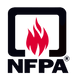 NFPA logo representing NFPA 780 lightning protection standards followed by Lightning Safety Solutions for safe, code-compliant installations.
